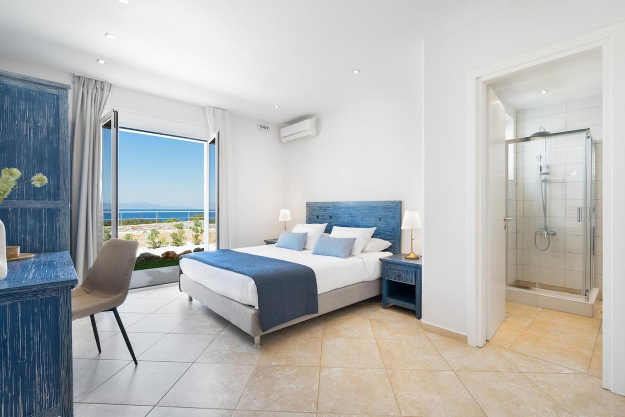 Villa Hemera Ocean View Private Heated Pool Chorafakia Exterior photo