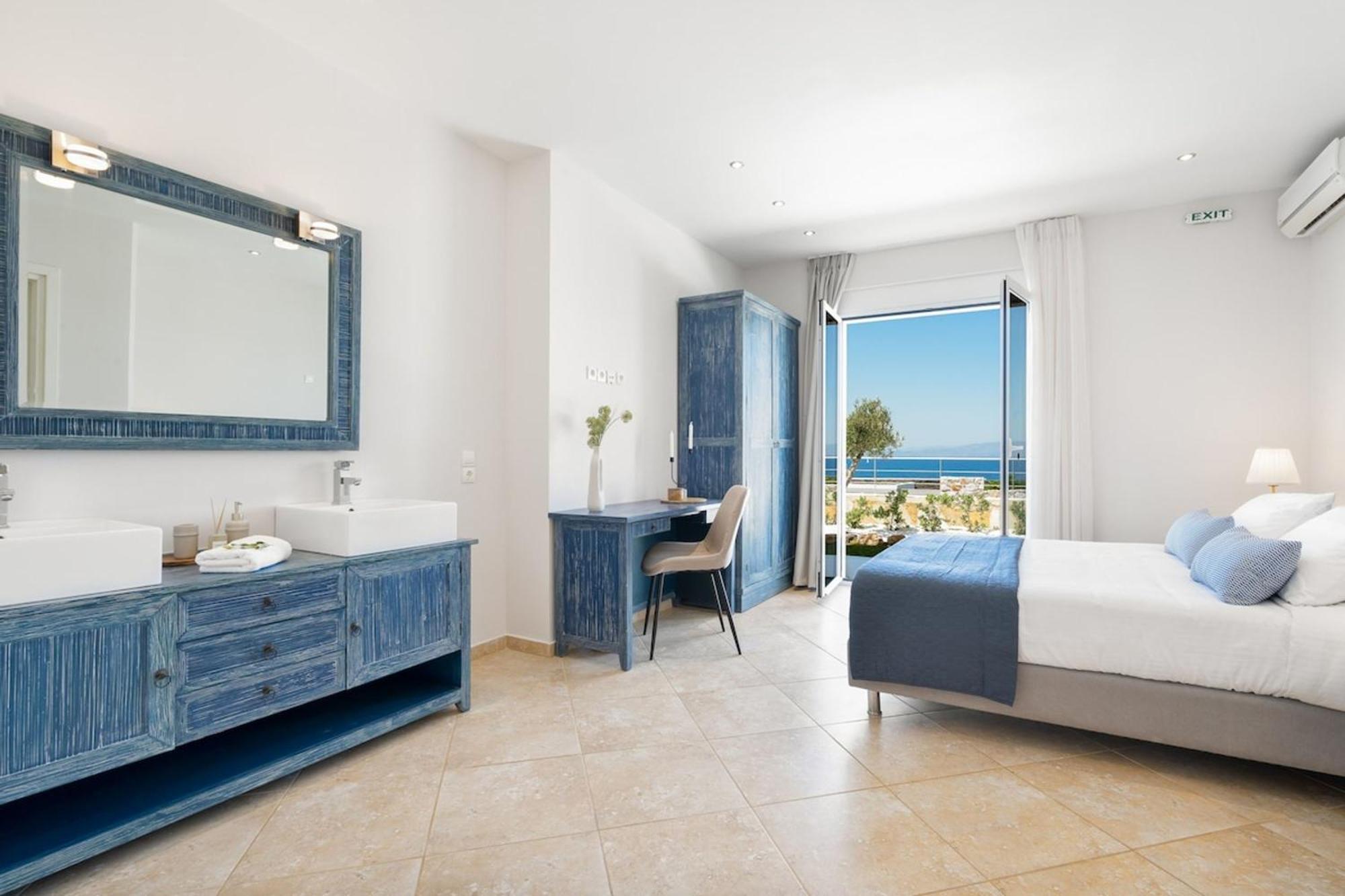 Villa Hemera Ocean View Private Heated Pool Chorafakia Exterior photo