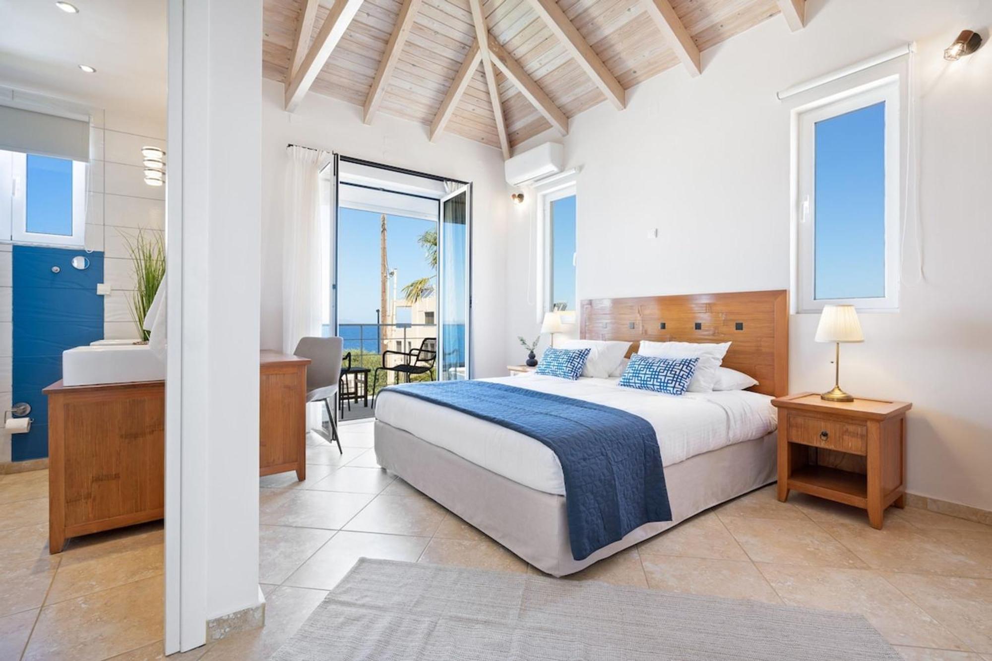 Villa Hemera Ocean View Private Heated Pool Chorafakia Exterior photo